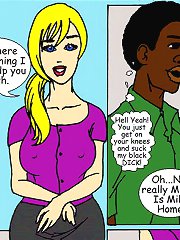 John Persons comix. White cartoon tits drive crazy any black boy