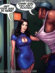 Get your ass in here on interracial sex comics! Damn white girl you aint playing!