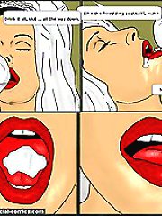 That actress prefers drinking of black cartoon sex cum in place of milk or wine